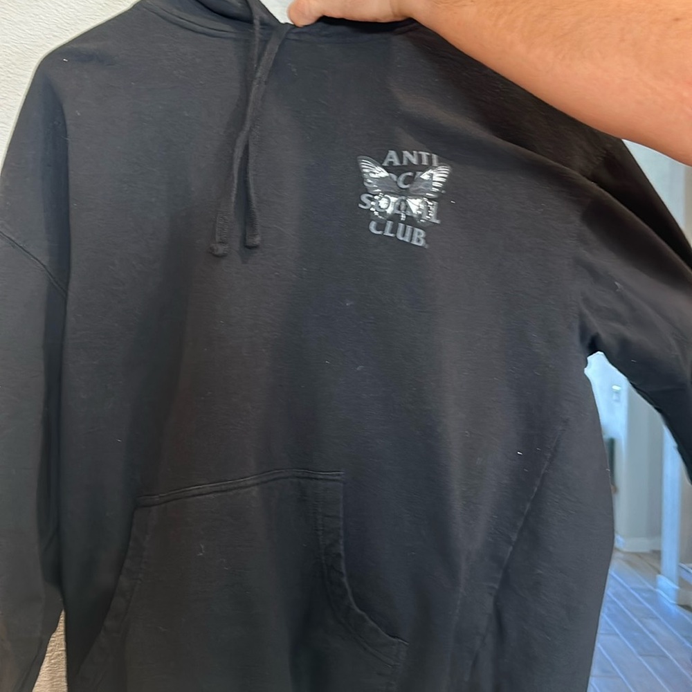 Anti Social Social Club Hoodie- All Black Design- XXL